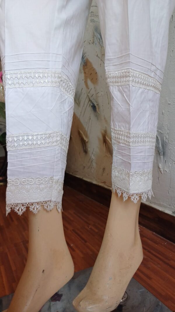 White Lawn Trousers
