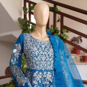 Embroidered Frock With Lehnga