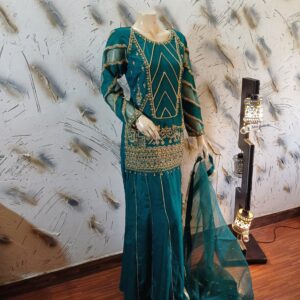 Emerald Green Handwork Shirt