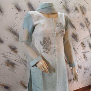 Sky-Blue With White Shirt