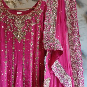 Pink Handwork A-Line Shirt