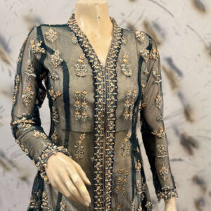 Zinc Cape With Shimmer Trouser